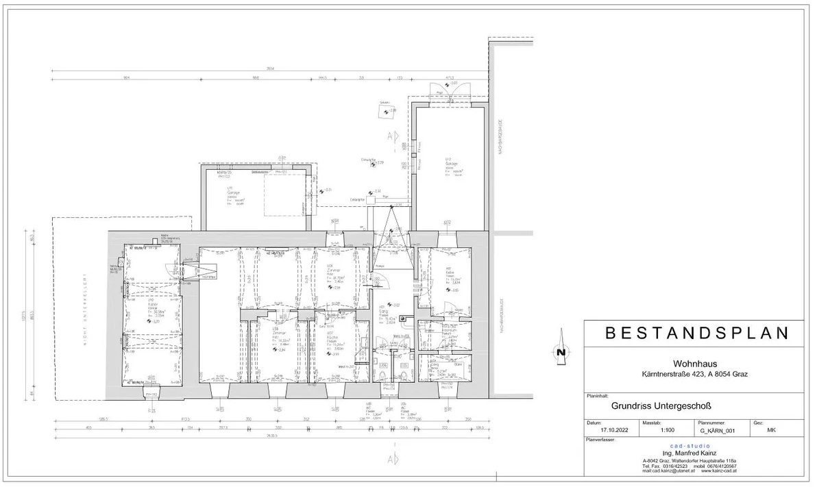 Grundriss Untergeschoß